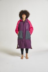Red Long Sleeve Pro Change Robe EVO - Burgundy/ Pink Large