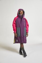 Red Long Sleeve Pro Change Robe EVO - Burgundy/ Pink Large