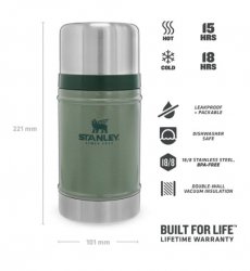 Stanley Classic Vaccum Food Jar 0.7L Hammertone Green