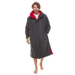 Red Long Sleeve Pro Change Robe EVO - Grey Large