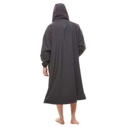 Red Long Sleeve Pro Change Robe EVO - Grey Large