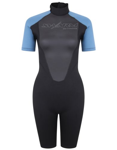 Typhoon Swarm 2.8 Shorty Womens Black/ Blue Steel